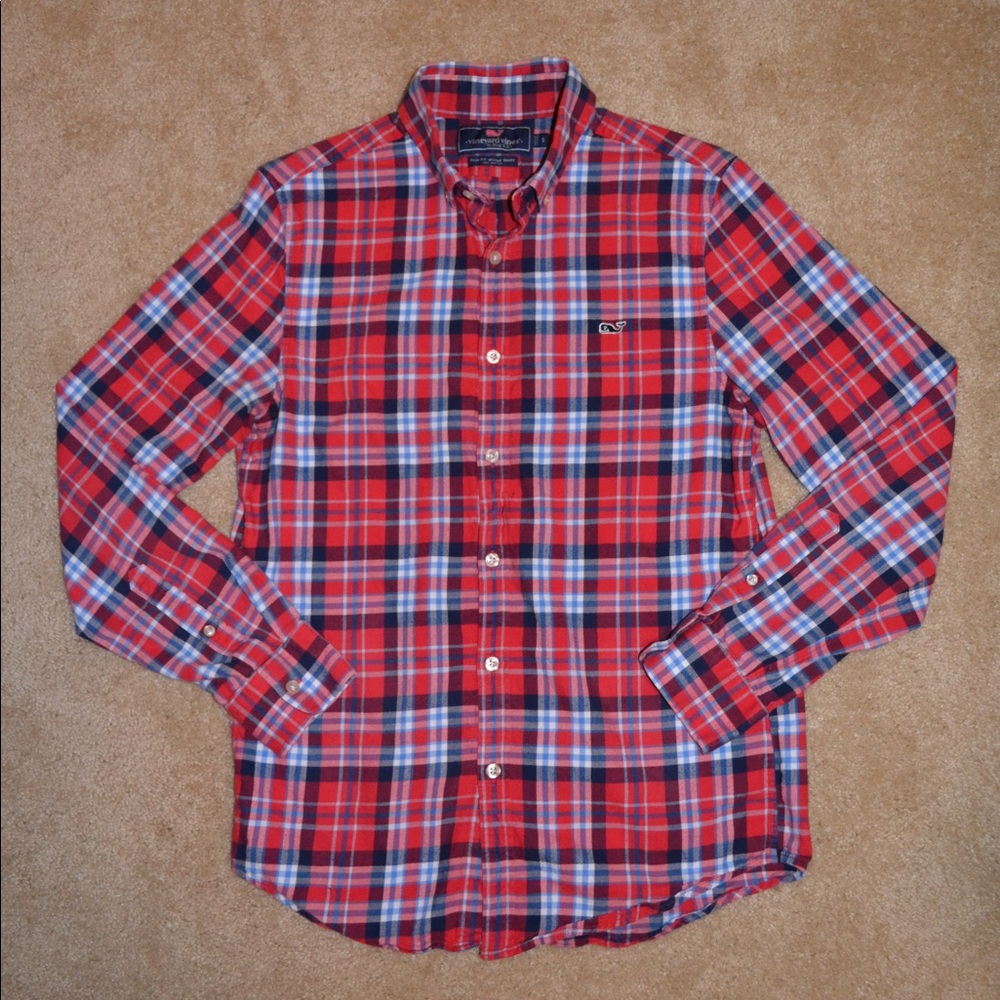 Vineyard Vines Slim Flannel Button Down